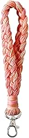 XGALBLA Boho Macrame Keychain Wristlet - Handmade Soft Cotton Bracelet Lanyard for Keys, Purse, Women Gifts