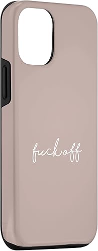 Miniatura 3 de Funda para iPhone 1212 Pro Pink Taupe Fuck Off Divertida manuscrita a mano con refranes sarcásticos groseros