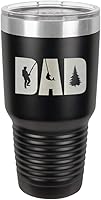 Vista 20 de Dad KNOCKOUT FISHING - Vaso de 30 onzas con popote y tapa superior deslizante Taza de viaje de acero inoxidable Comparar con Yeti Rambler