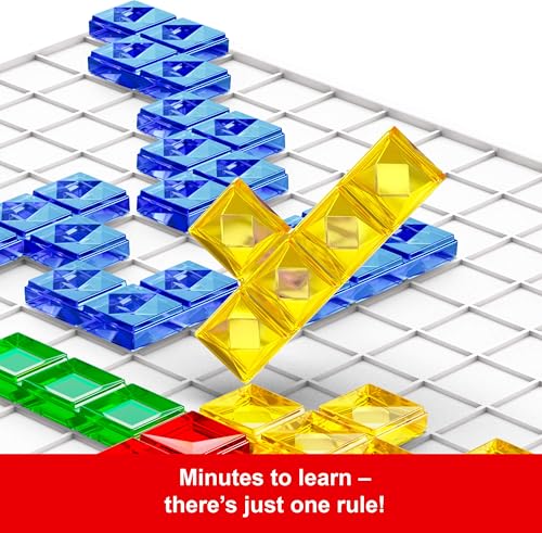 Mattel Games Blokus Spiel, Brettspiel für die Familie, Strategiespiel, für 2-4 Spieler, Gesellschaftsspiel, ab 7 Jahren, BJV44