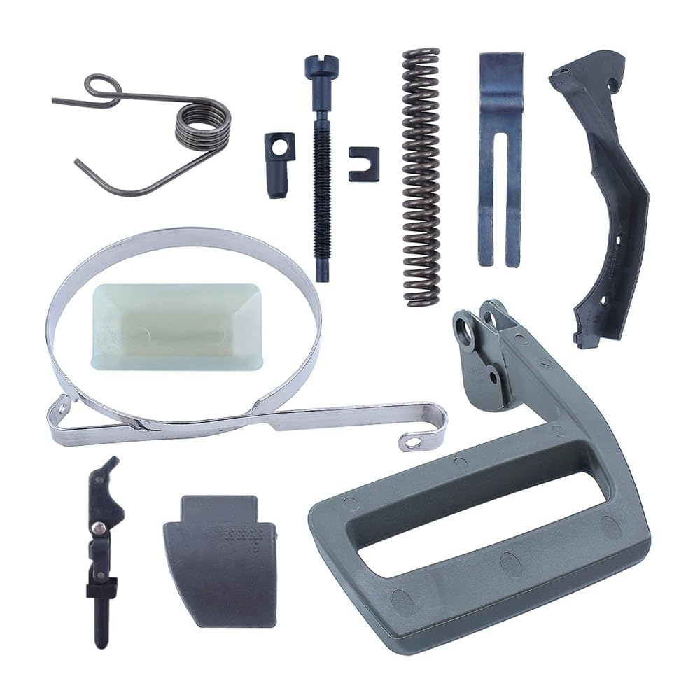Kit de Protector de manija de Freno de Cadena, Tensor de Banda y Resorte for Motosierra 266, 268 y 272