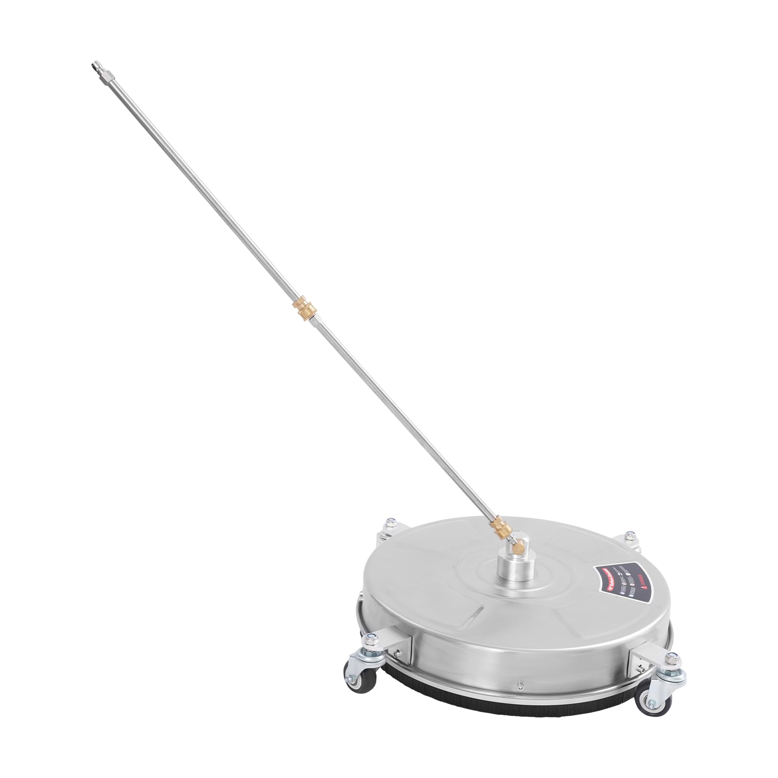 Myjka wysokociśnieniowa 18"/45,72 cm, z 2 dyszami i filtrem, 5000 psi, myjka do powierzchni ze stali nierdzewnej z 4 kołami i szybkozłączką 1/4", myjka wysokociśnieniowa, myjka podłogowa na taras i