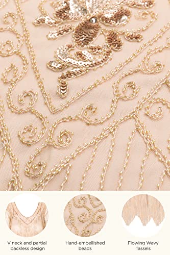 Robe à franges style années 1920 art déco pour déguisement rétro - 4
