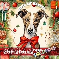 Cute Lil’ Hounds: Christmas puppies coloring B0CPT53RYF Book Cover