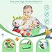 SAIMAND 3-in-1 Tummy Time Pillow for Baby 0-6 Months, Detachable Caterpillar Tummy Time Playmat for Newborns, Soft Baby Toys 0-3-6-12 Months, Play Mat for Babies Boy Girl