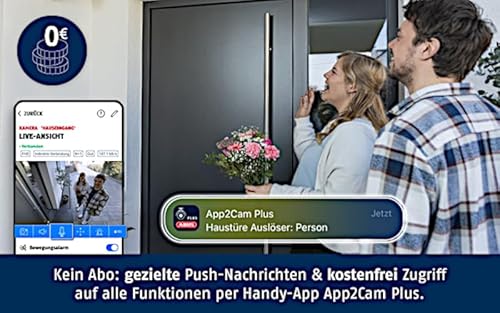 ABUS SmartLook Schwenken & Neigen - 4K Überwachungskamera für außen mit WLAN, Bewegungserkennung, Nachtsicht, Objekterkennung, 2-Wege-Audio, App und microSD - schwarz