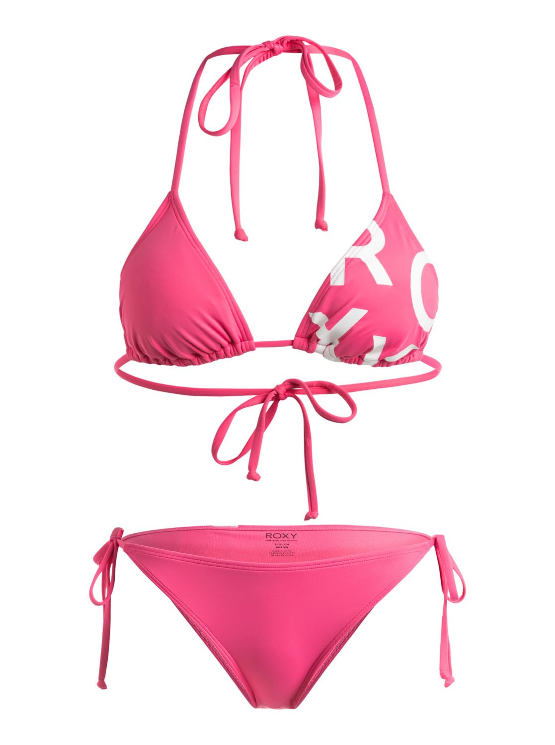 Roxy Beach Classics Tie Side - Conjunto de Bikini Triangular para Mujer