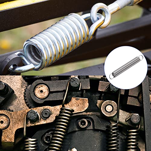 Metallixity Extension Spring (1.5X12X100Mm/0.06"X0.48"X3.94") 2Pcs, 304 Stainless Steel Tension Spring Wire - For Home Repair Construction Machinery #TOP2