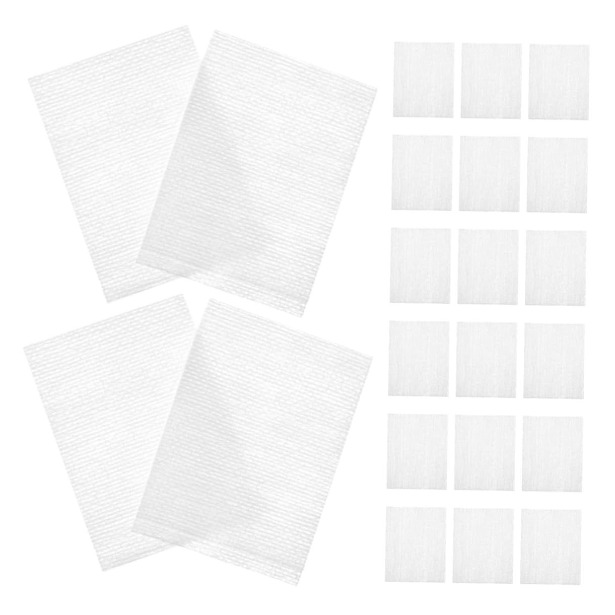 FOMIYES Rectangular Facial Pads 240pcs Makeup Remover Pads Exfoliating Cotton Wipes Face Cleansing