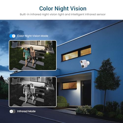 Guggre M7 1080P Security Camera Wireless, Ai Human Detection, Pir Motion Detection, 2.4Ghz Wi-Fi Support, 2-Way Talk, Outdoor Surveillance Bullet Cam thumb #3