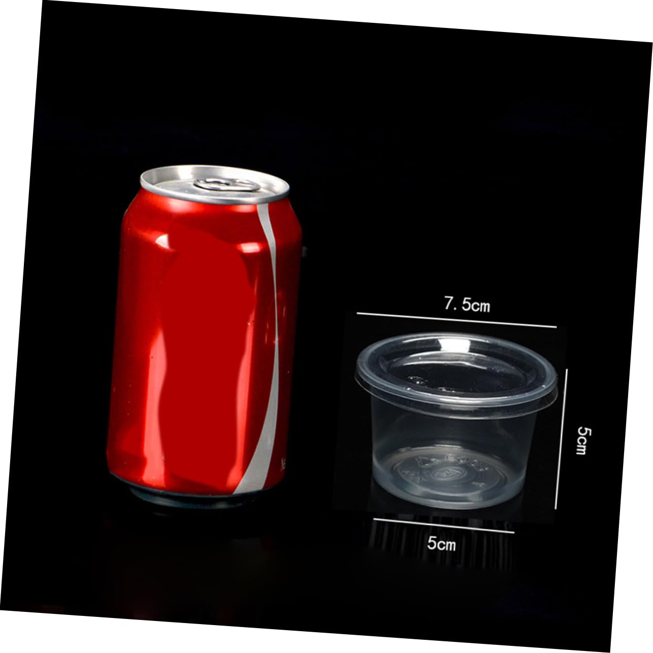 Didiseaon Flat Lids Disposable Plastic Cups 2oz Portion Jelly Yogurt Mousses Food Containers Lids