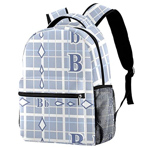Sac à dos décontracté avec lettre H pour femme de voyage multicolore
