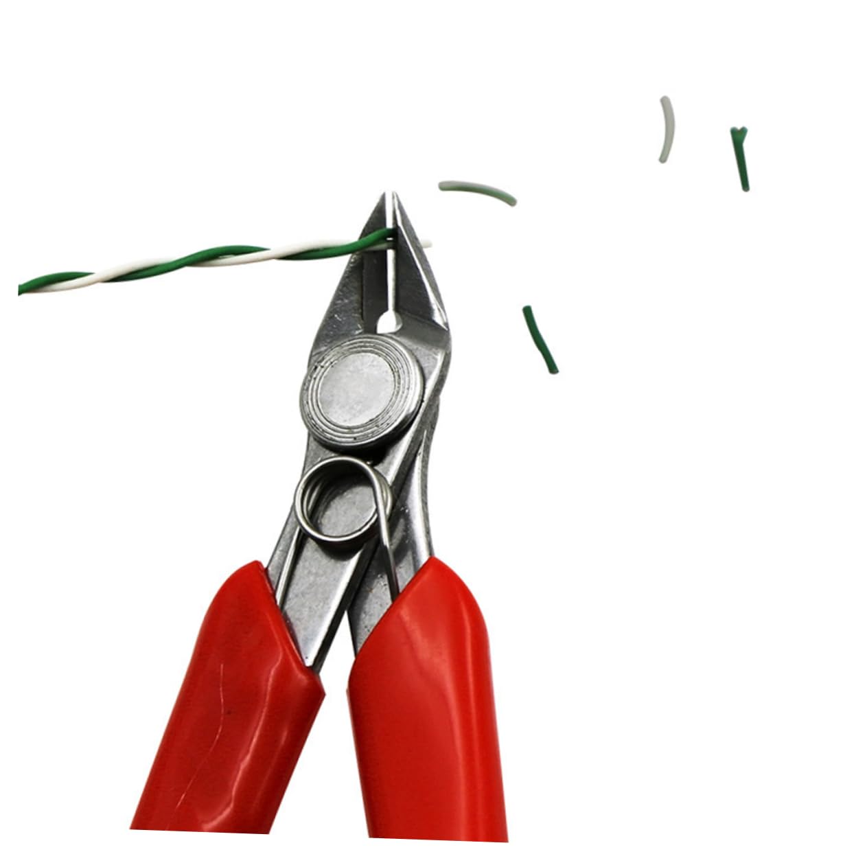 NULYLU Diagonal Pliers Set Flush Pliers Wire Cutters Cable Nippers 20° Loaded Ideal for Electronics Jewelry Model Making