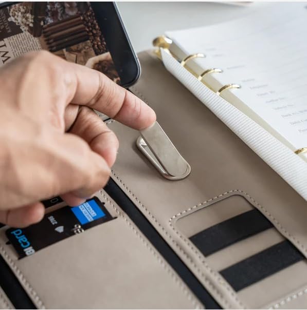 Image of NOW & IEVER Wireless charge Smart Premium Brown diary with 16GB Pendrive with Refillable Sheets, for Charging iOS Phone, Type-C and Android Charging