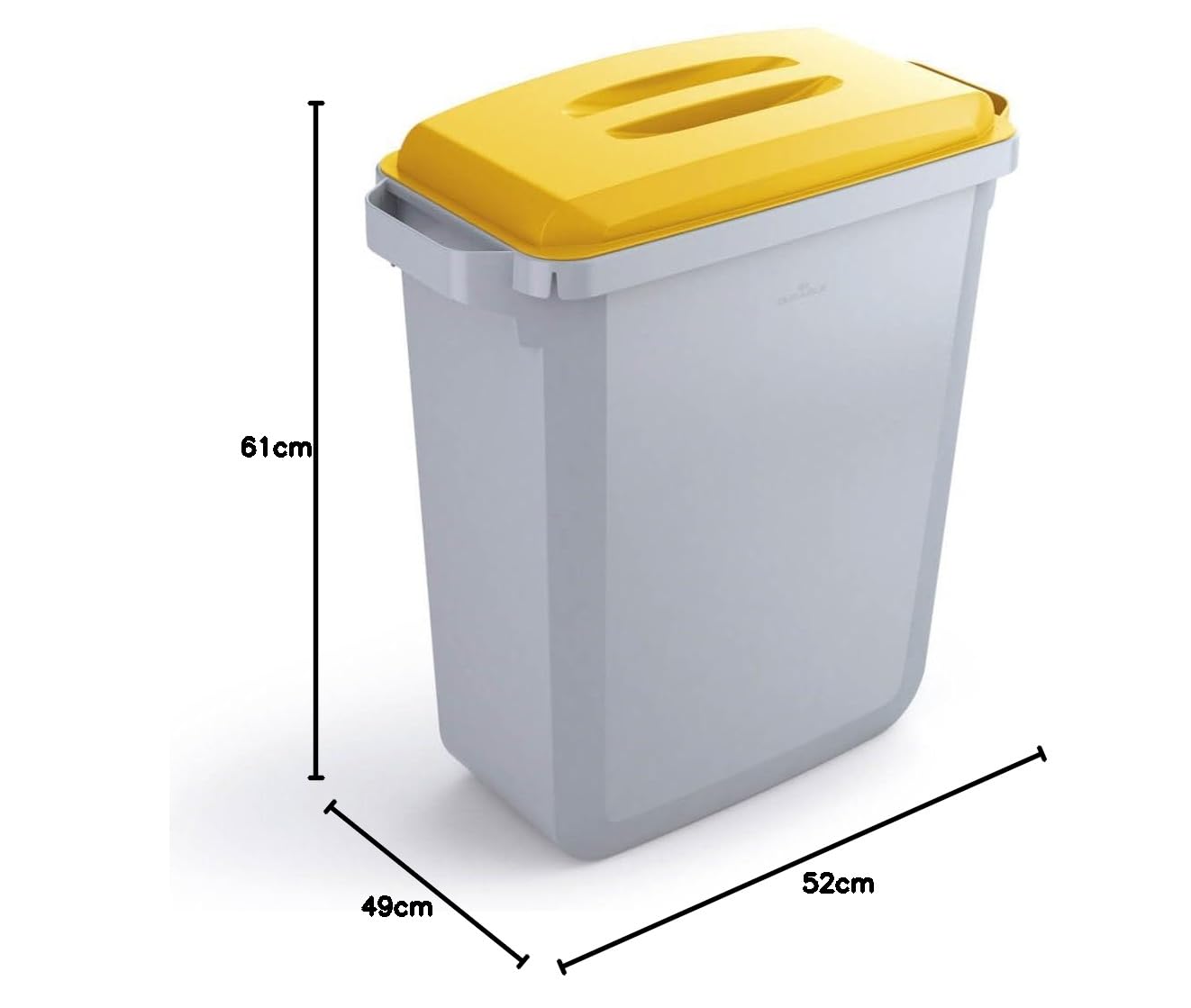 DURABLE VEH2012030 Abfalllbeh Durabin grau,gelb