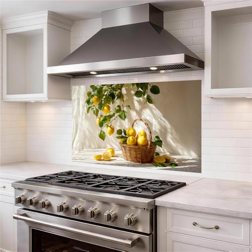 Image of Lemon Tree Basket Kitchen Backsplash Peel and Stick, 30x16 in