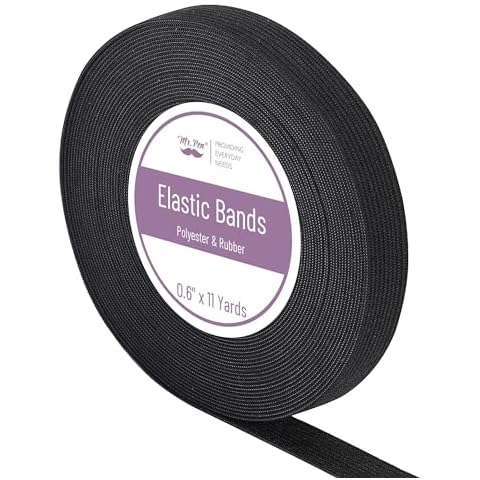 Mr. Pen Elastic Band for Sewing, 11 Yards, Black Cover