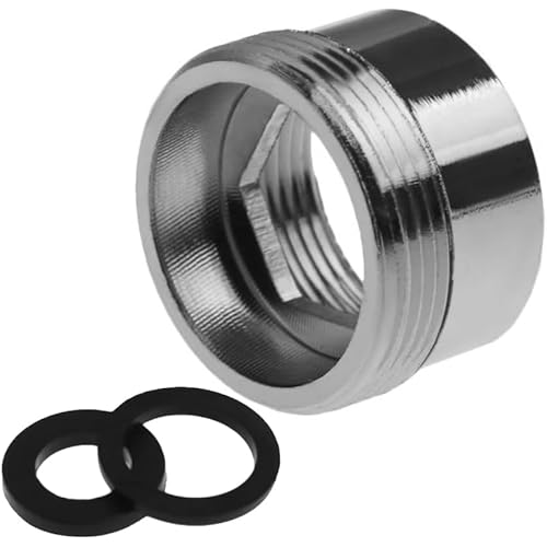 Faucet Water Aerator Adapter, Brass Tap Water Filter Aerator Connector, 28mm to 22mm NPT Thread Adapter (Female to Male)