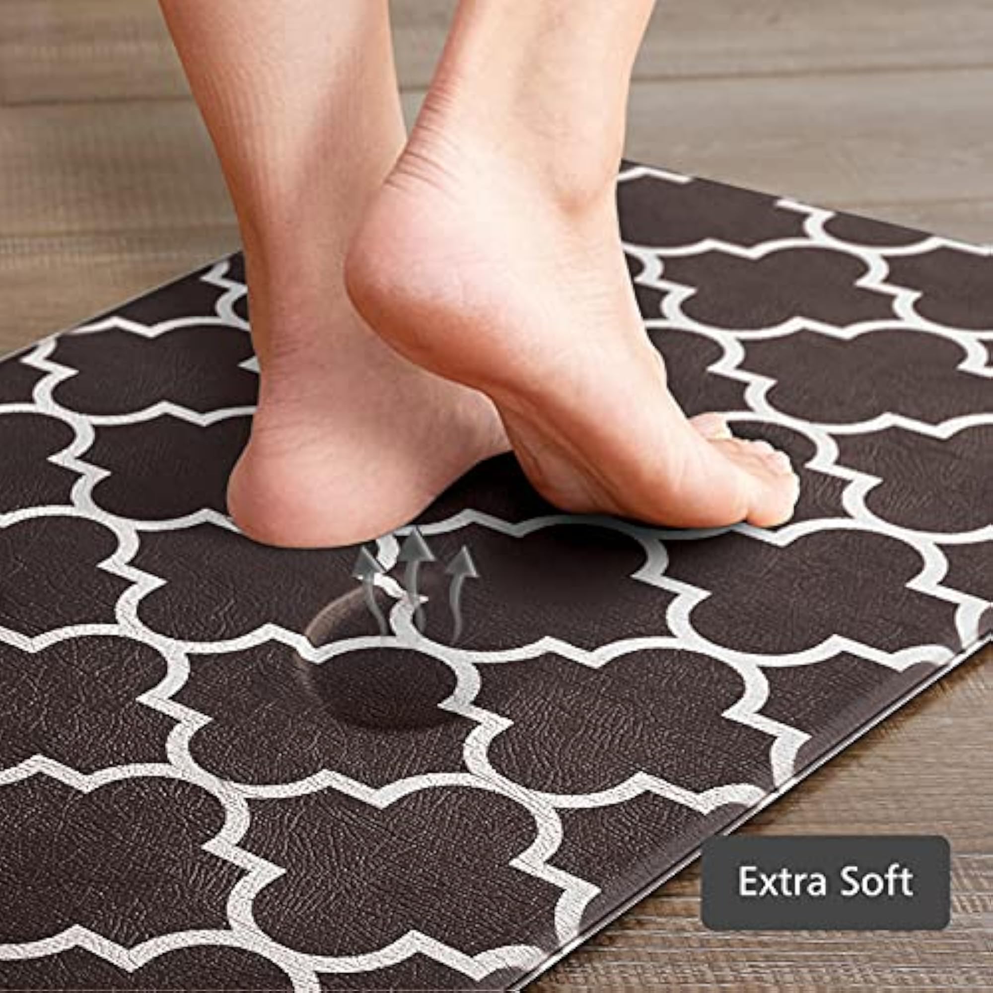 Cushioned Anti-Fatigue Kitchen Mat Set of 2