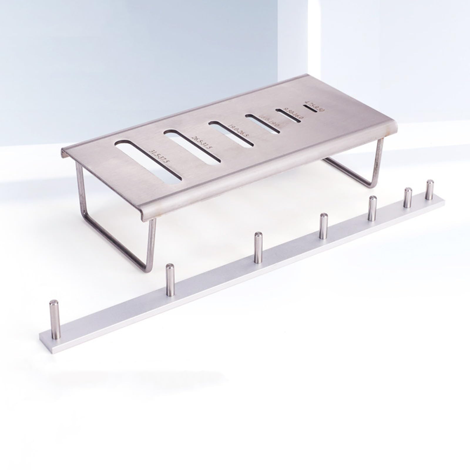 Calibrador De Aguja Y Lámina Estándar, Herramienta De Prueba De Áridos De Acero Inoxidable, Calibrador Estándar De Aguja/Forma, Regla De Medición, Rango De Prueba > 4,75 Mm
