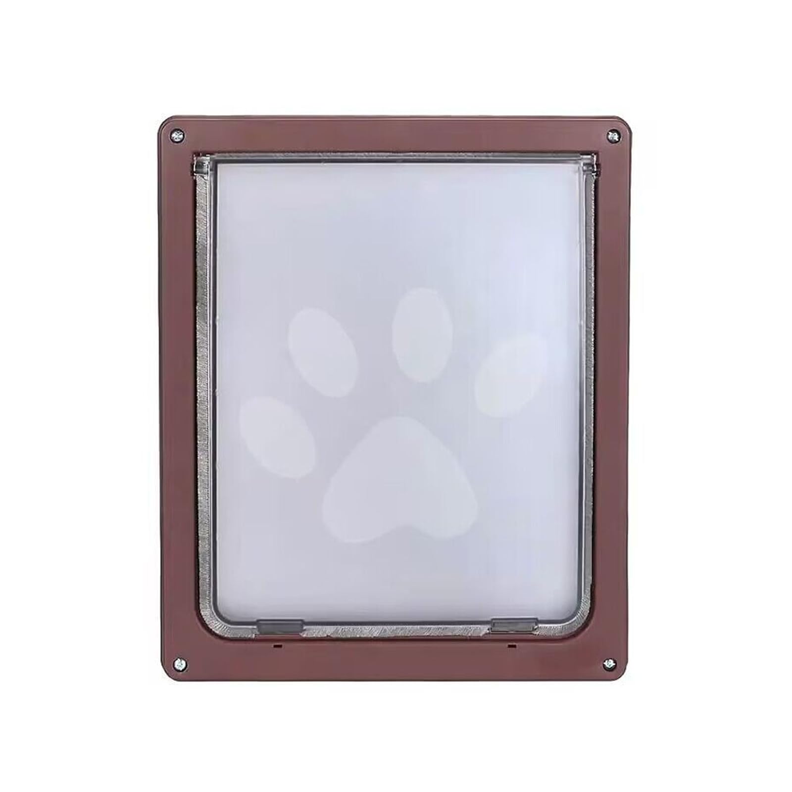 Dog Door Flap Entry and Exit Locking Cover Door/Window Mounted Clear Flap Get-in-whenever Upgraded Lockable Pet with Security Easy Install for Cats Dogs Entry Exit