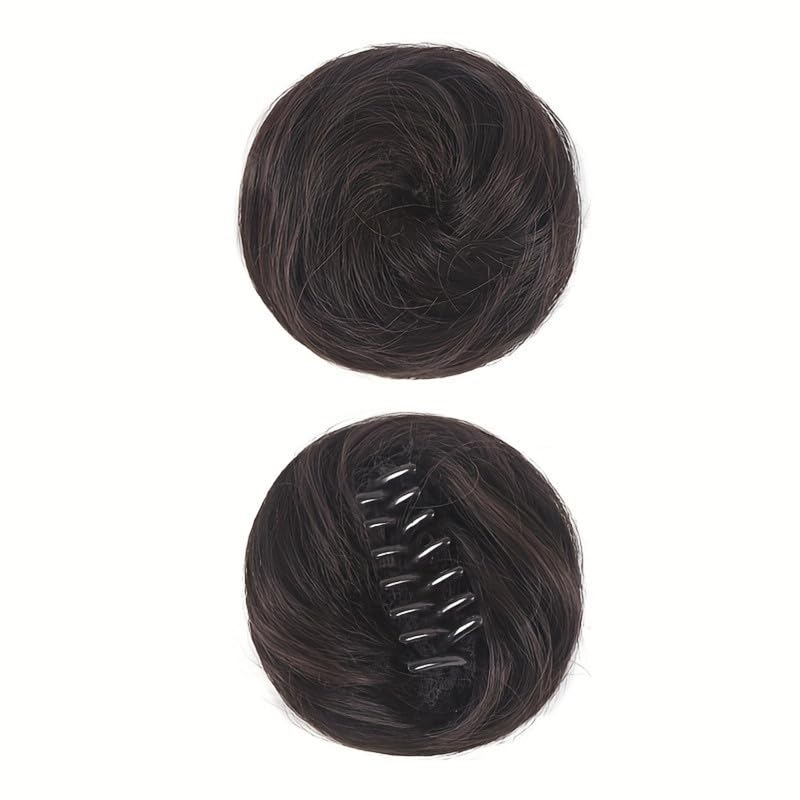 Image of 24 inch Heat Resistant Clip In Synthetic Straight Hair Extensions - Synthetic Hair Extension /Ponytail Long Braided Ponytail With Elastic Hair Ties Synthetic Hair Extensions (Style 10)