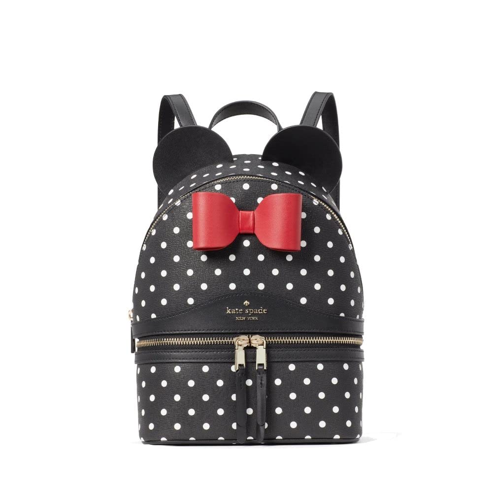 kate spade mini backpack polka dot Disney X Kate Spade New York Minnie Dome Leather, Black multi Fashion Kate Spade - Brandclub -