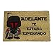 Produktbild KOKO DOORMATS Fußmatte/Fußabtreter Kokos Star Wars Mandalorian - Adelante Original und Spaß/Natural Kokosfaser-basierte PVC, 40x60 cm. für Außen und Innen.