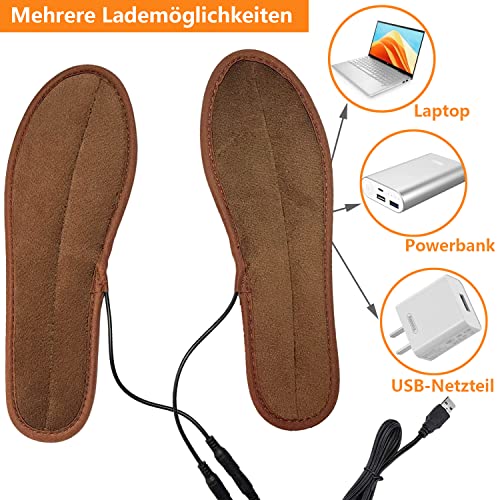Beheizbare Einlegesohlen Chaohua mit USB-Anschluss