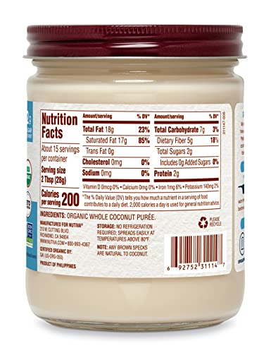 Nutiva Organic Coconut Manna, 15 Oz #TOP7