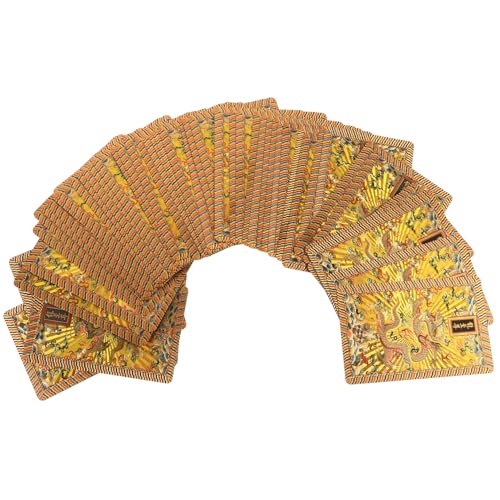 Beaupretty Pokerkarten Goldfolie Für Party Und Festival Wasserfestes Kunststoffspielkartenset Mit Goldenem Drachenmotiv Robuste Triktrequisiten Für Familien Und Freunde