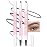 3Pcs Waterproof Eyebrow Pencil, Professional Makeup Micro Brow Pencil, Double-ended ultra-fine eyebrow pencil, Ultra-Fine Mechanical Pencil (3, 02Dark Gray)