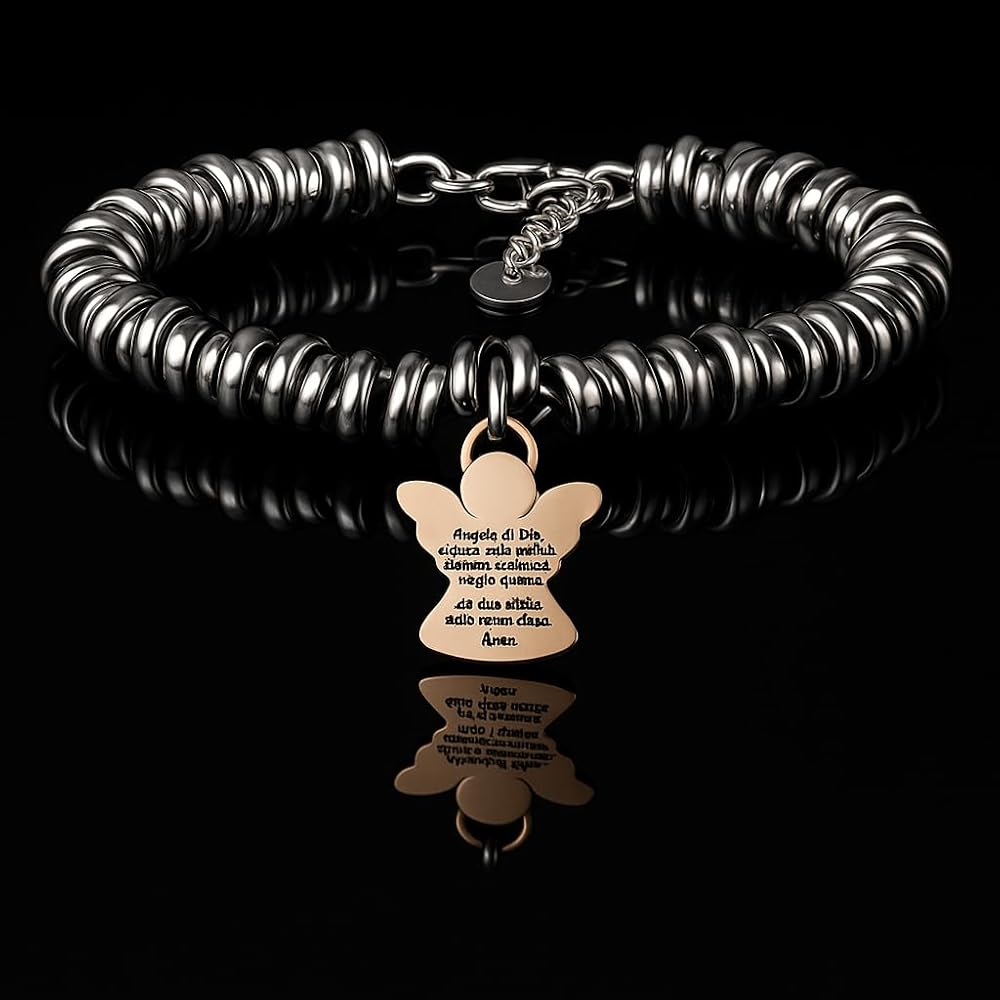 Bracciale Donna Ispiratore Con Ciondolo Inciso - Se Ci Credi Davvero Si Avvera - Regolabile, Regalo Compleanno
