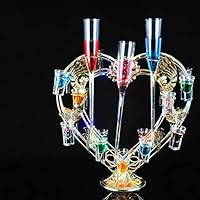 超美品】 テキーラ観覧車 ハート型LED ワインラック 2つ 定価16000円