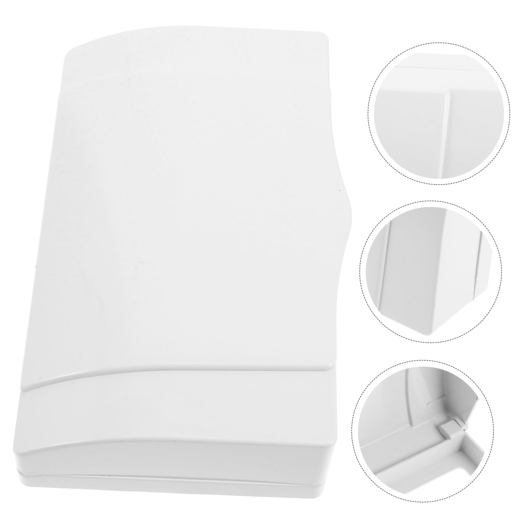 Ciieeo 5 Pièces Cache-prise étanche couvertures de sortie bébé imperméabilisant protection mur sûr sobre étanche de salle de bain protecteur de prise de Plastique blanche