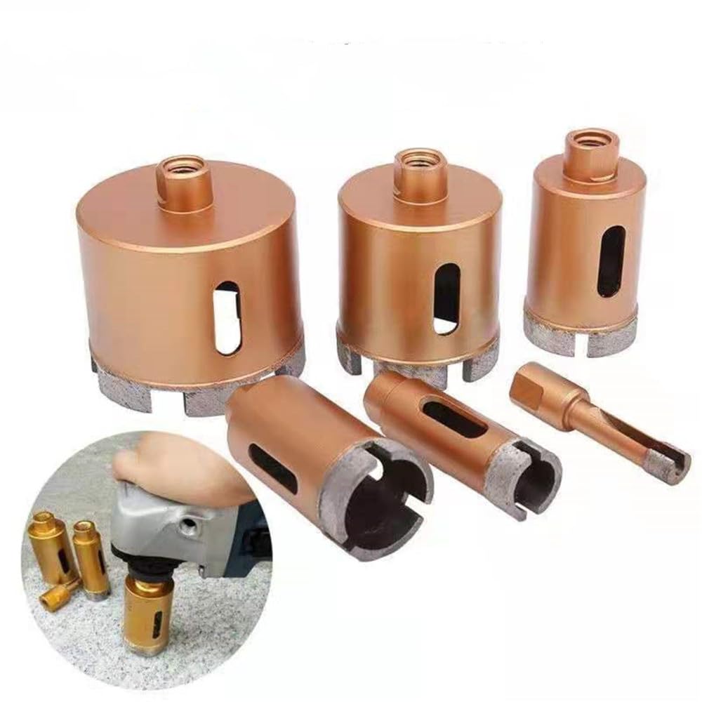 Punta diamantata per sega a tazza da 6-100 mm per marmo, granito, mattonelle, ceramica, calcestruzzo, punta per sinterizzazione, 75 mm