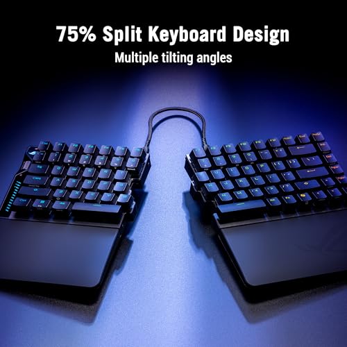 Image of ASUS ROG Falcata Gaming Keyboard / 75% Layout Gaming Keyboard /Magnetic Switch /Rapid Trigger /Up to 8000 Hz /USB Wired / 2.4 GHz Radio /Bluetooth /Browser /Wrist Rest Included /Domestic
