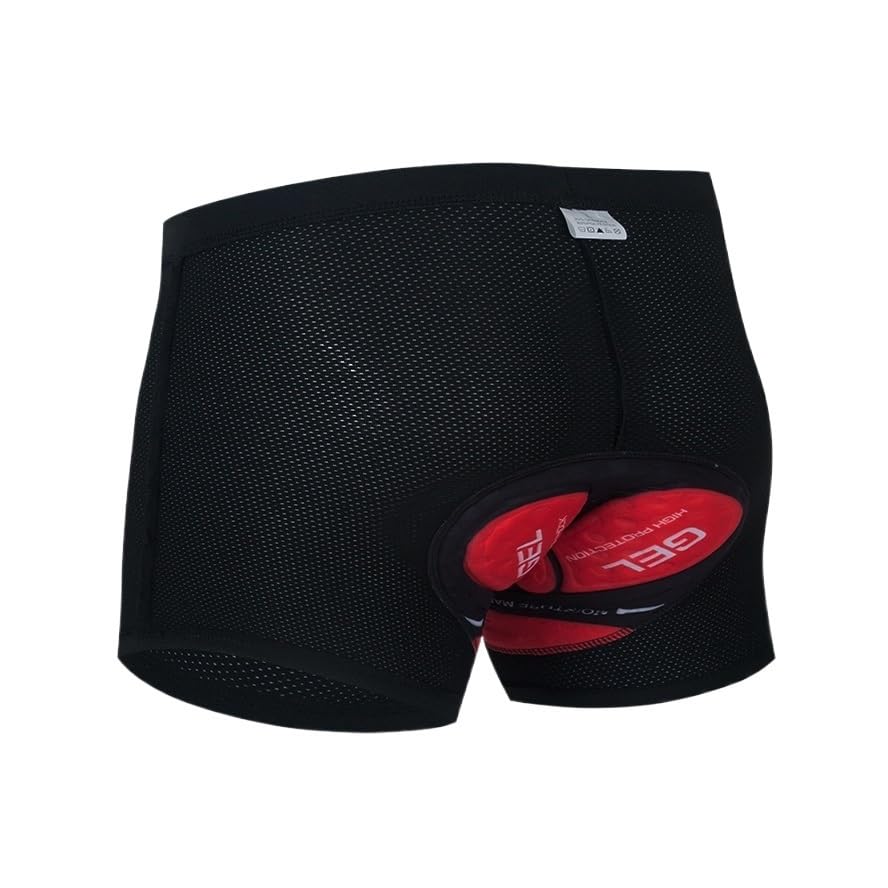 BANGHA Culotte Ciclismo Hombre,Calzoncillos De Ciclismo Ciclismo Ropa Interior Hombres y Mujeres Pantalones Cortos de Bicicleta de montaña otoño e Invierno cojín de Silicona Transpirable cómodo(L)