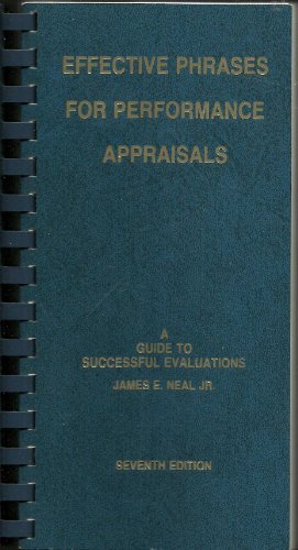 Effective Phrases for Performance Appraisals: A... 1882423070 Book Cover