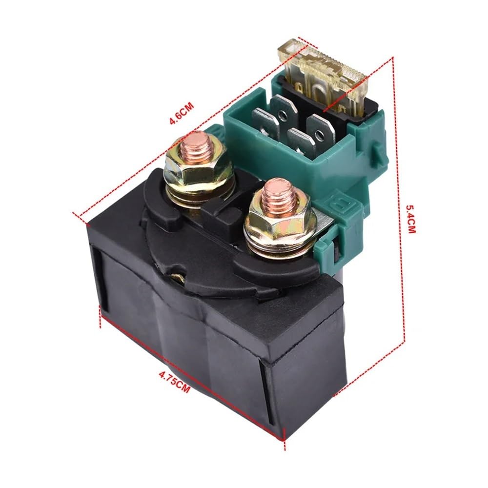 Motorrad-Starterrelais-Magnetschalter for KLF220 KLF250 KSF400 EX500 1987–2010, 12 V