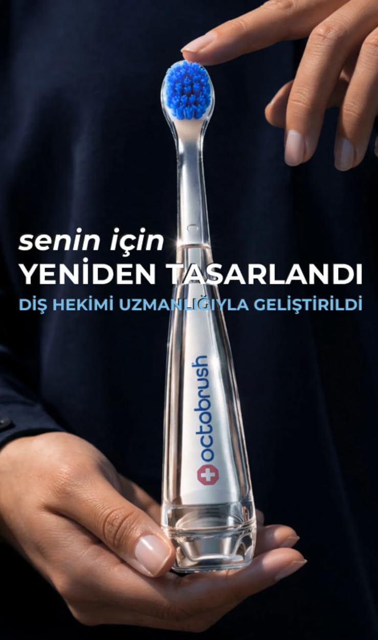 Octabrush Soft Yumuşak Diş Fırçası, Günlük Kullanım için Nazik Kıllı, Ağız Bakımı