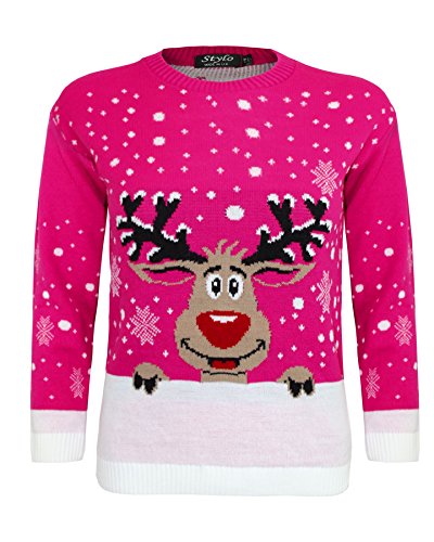 Maglione lavorato a maglia, con motivo di Rudolf