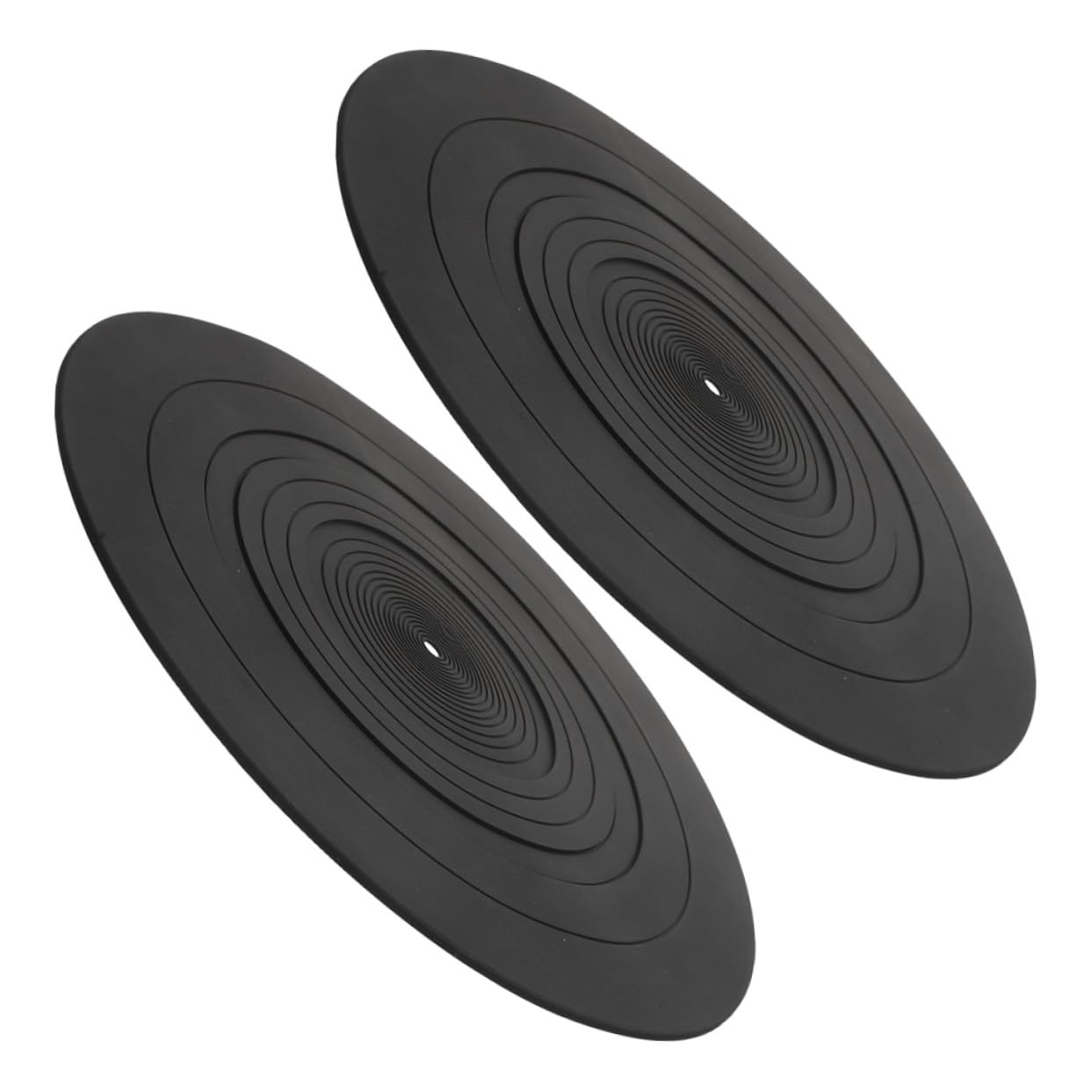 Abaodam 2stücke Silikon-plattenspielermatte Schallplattenteller-slipmat Plattenspielerzubehör Ersatz-vinyl-auflage Antistatische Schutzmatten für Vinyl-plattenspieler