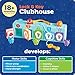 Learning Resources Lock & Key Clubhouse, Counting and Fine Motor Games, Combination Lock Toy , Montessori Activity Center For Kids, Preschool Learning Activities, Boy and Girls Gifts