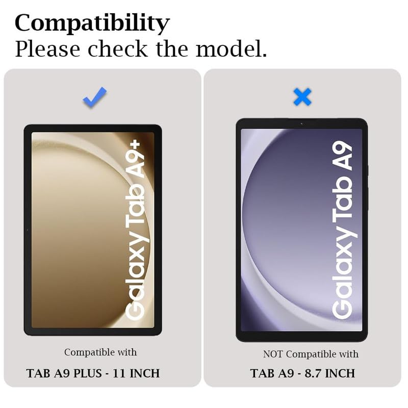Image of 1 Pack | Screen Protector Guard for Samsung Galaxy Tab A9 Plus /A9+ 11 inch - Ultra-Thin, HD Clear, 9H Hardness, Anti-Scratch, Bubble Free, Edge-to-Edge (Not Tempered Glass)