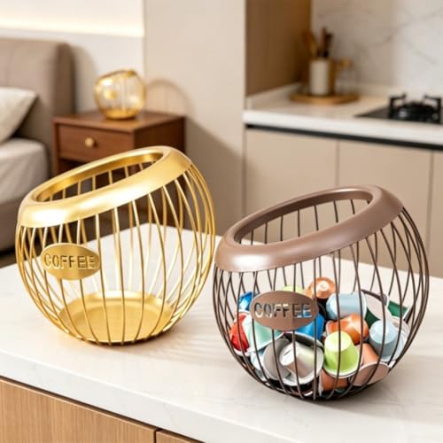 Cesta de frutas de hierro con diseño nórdico resistente para un salón sofisticado 6