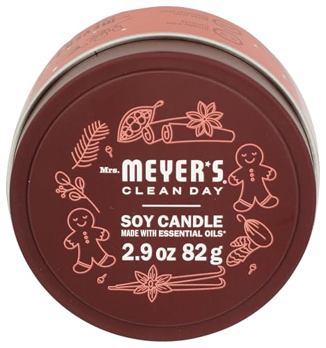 Mrs Meyers Gingerbread Soy Tin Candle 2.9 OZ
