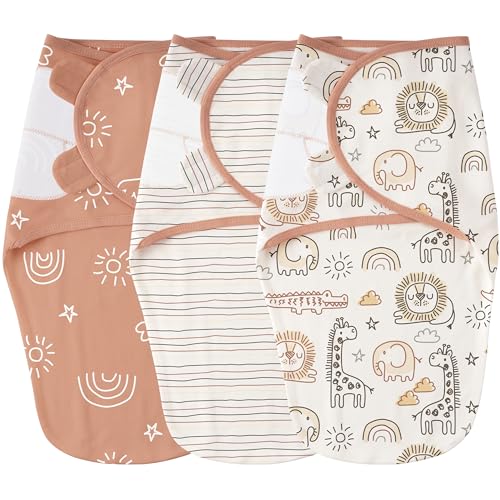 Image of Yoofoss Baby Swaddles for Newborns 100% Organic Cotton, Adjustable Swaddle Sleep Sack 0-3 Months Newborn Swaddle Sack, Breathable Soft(Small)