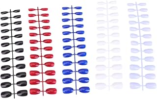 minkissy 120 Pçs Peça Adesivos Coloridos Meninas Unhas Falsas Adesivos Para Unhas Casamento Noiva Unhas Postiças Dama De Honra Dicas De Unhas Femininas Lixa De Unhas Kit De Manicure