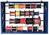 (24) Automotive Electrical Primary Wire 100 FT Rolls & Mountable 27' Steel Spool Rack Assortment -...